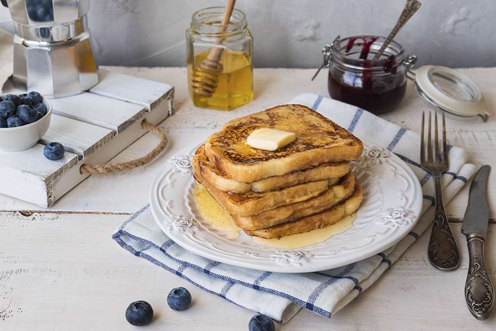 French toast and easy syrup recipe