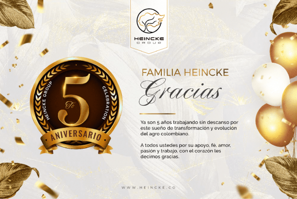 Alimentando el mundo, 5 años Heincke Group
